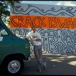Keith Haring Crack is Wack Mural, 1986, Manhattan, Muna Tseng Dance Projects Inc. New York, Photo by Tseng Kwong Chi.<br/>